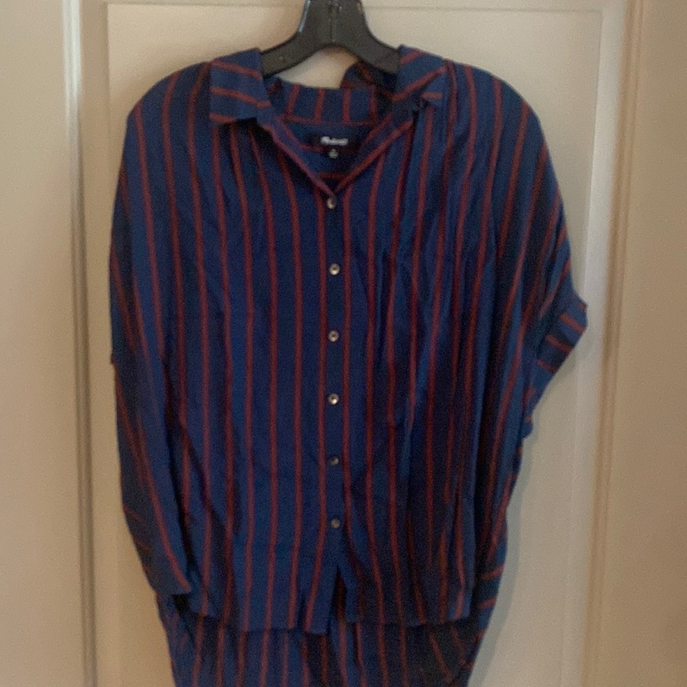 Madewell stripped courier shirt